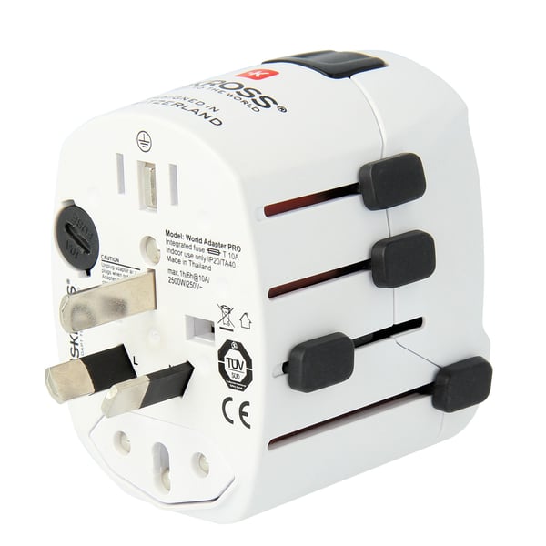 Världsreseadapter PRO Jordad