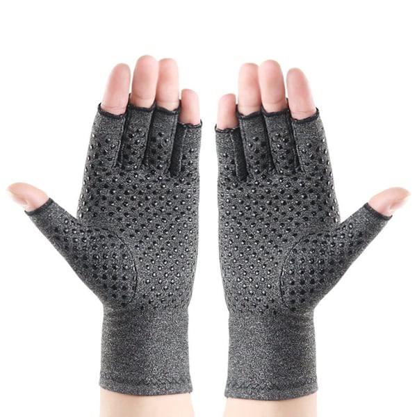 Kompressionshandsker Halvfinger 1 Par Grey S
