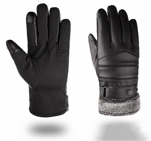 Varme vinterhandsker til touchscreen 1 par Black