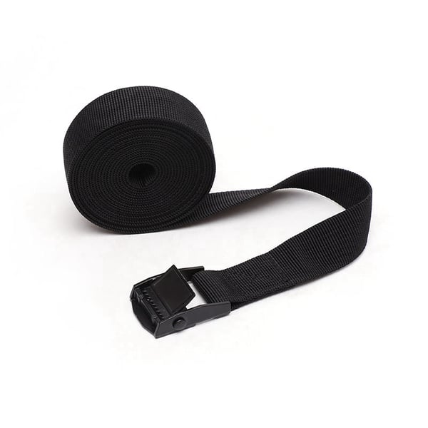 Kiristyshihnat 4 kpl Black 7 m