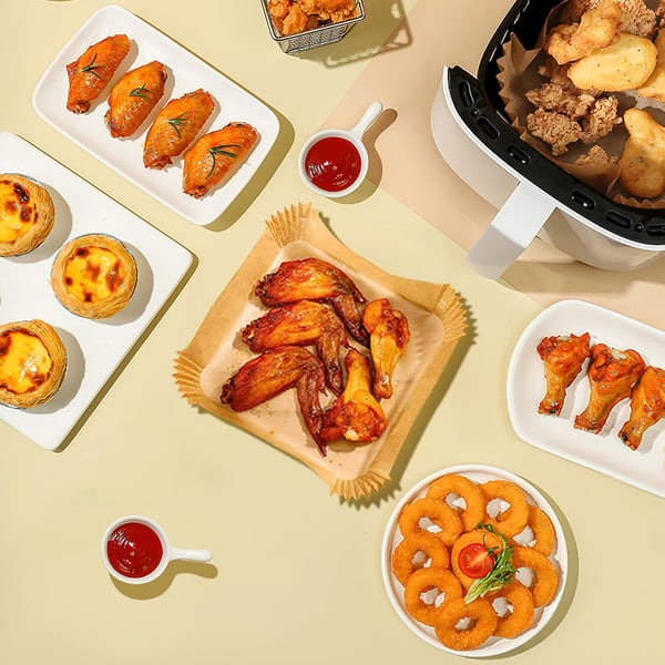 Air Fryer engangspapir 50-pakning Nature 20 cm