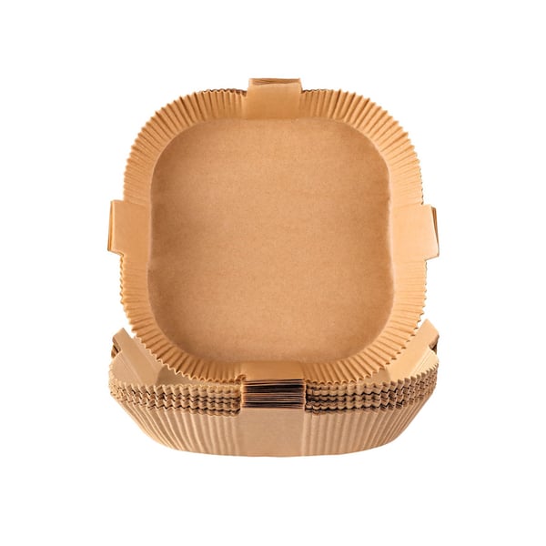 Engangsformer for frityrkoker og airfryer, 100 stk. Nature 20 cm