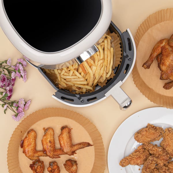 Air Fryer engangspapir for frityrkokere 20 cm 100 stk Nature