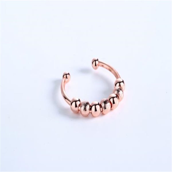 Justerbare antistressringer med roterbare perler 3-pakning MultiColor