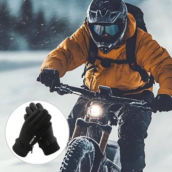 Lämpimät talvihanskat kosketuksella Black M