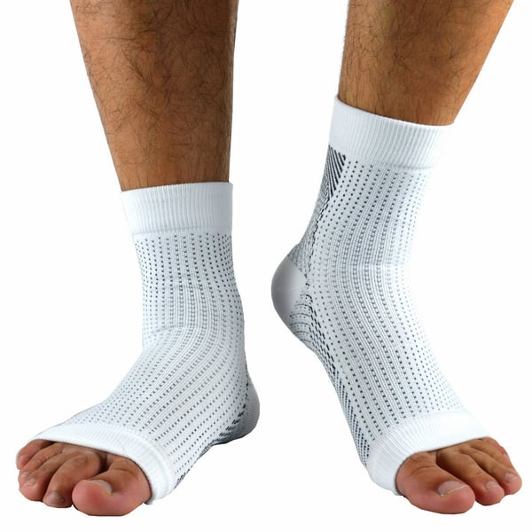 Lyhyet kompressiosukat 1 pari White S/M