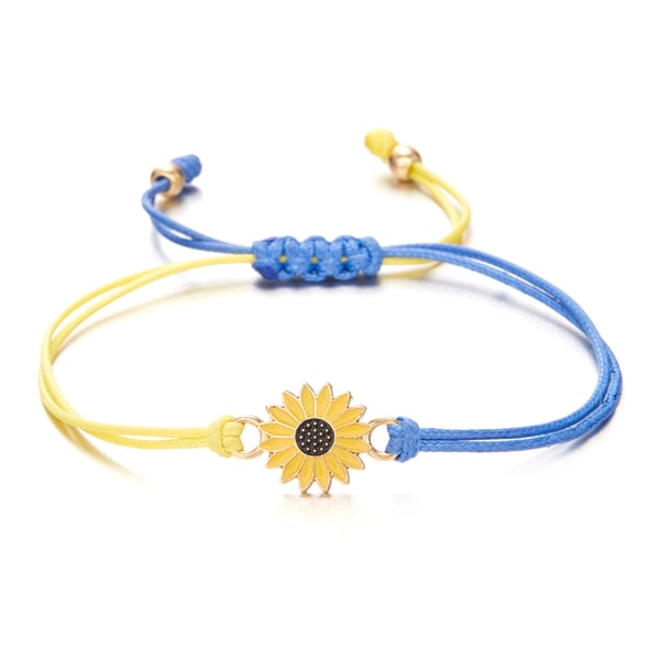 Makramé armbånd i ukrainske farger MultiColor