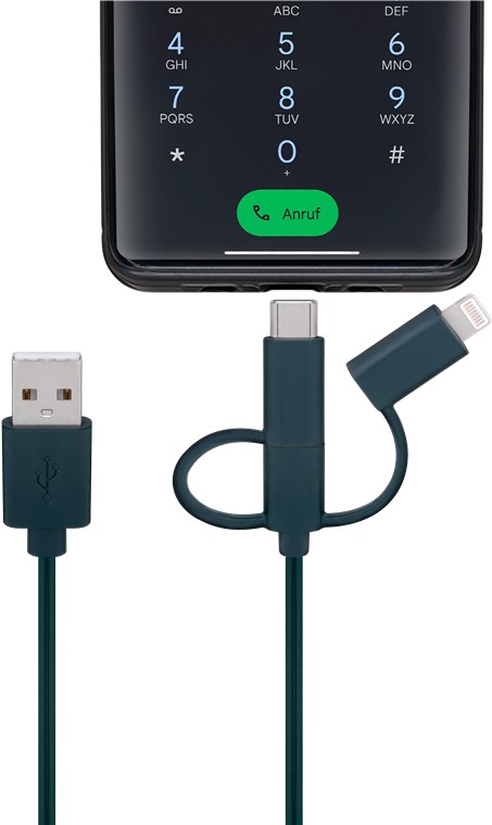 Smartphone USB-opladerkabel med LED-lys