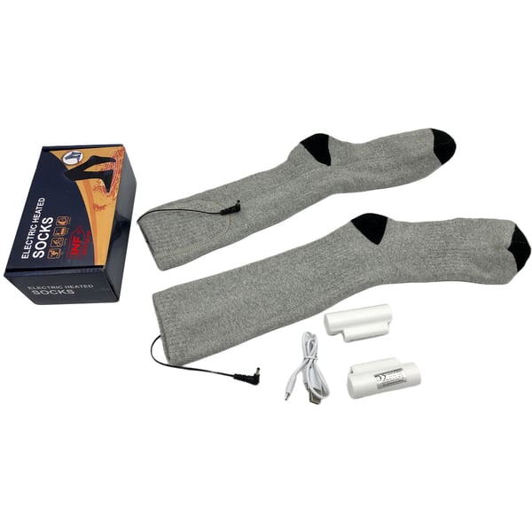 Akkulämmitteiset sukat 2200 mAh Grey
