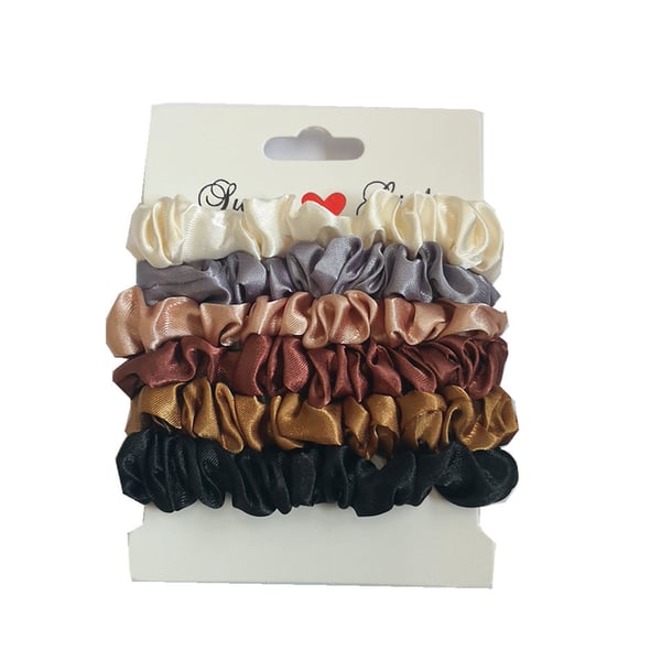 Scrunchies 6-pak MultiColor