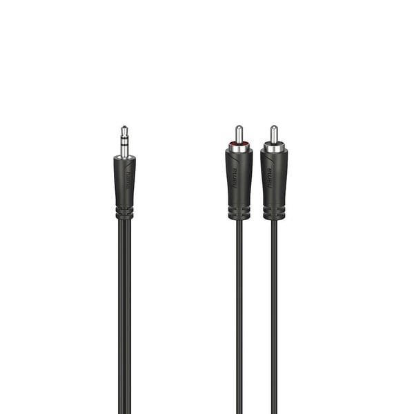 Cable Audio 3.5-2x RCA Black 0.75m Cable Audio 3.5-2x RCA Black 0.75m