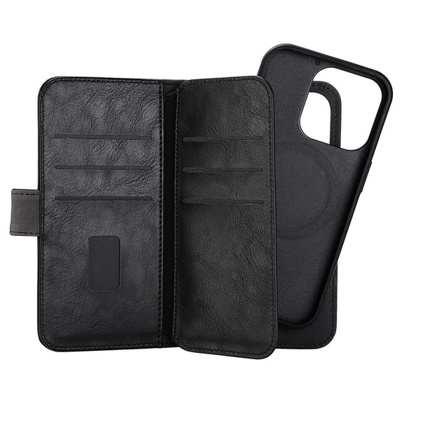 Wallet 2-i-1 7 Kortrum MagSeries Sort - iPhone 14 Pro