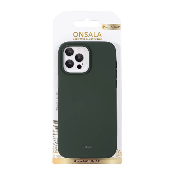 Mobildeksel Silikon Olive Green - iPhone 14 Pro Max