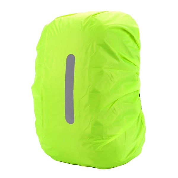Regntrekk for ryggsekk med reflekslist Green M