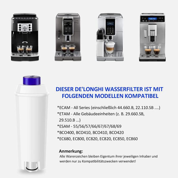 Filter til kaffemaskine White Delonghi ECAM/Esam/ETAM/BCO/EC680/EC800
