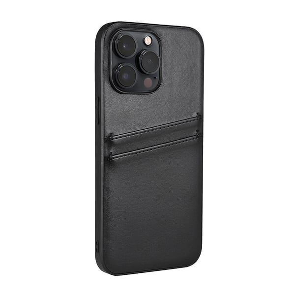 iPhone 14 Pro Max -suojakuori, PU, musta