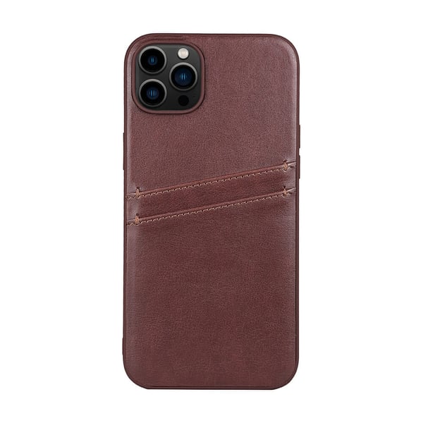 Mobildeksel PU Brun - iPhone 14 Plus