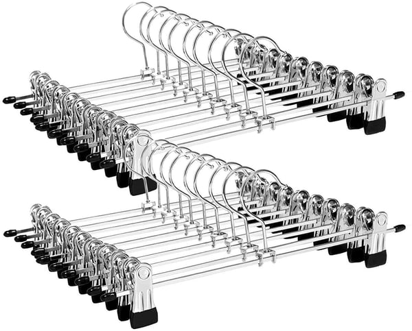 Buks / nederdel bøjle med clips 20-pack Buks / nederdel bøjle med clips 20-pack