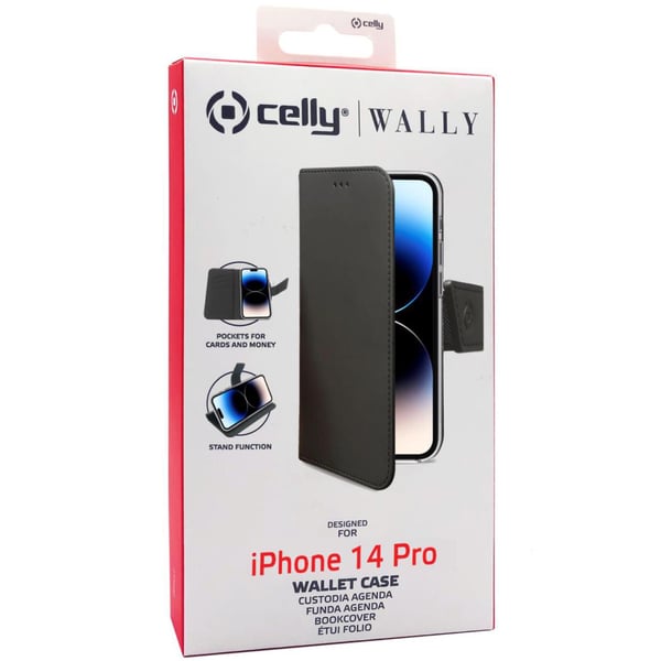 Wallet Case iPhone 14 Pro Svart