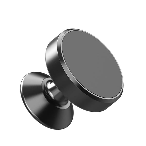 Mobile Holder Magnetic Black Puck with self-adhesive tape