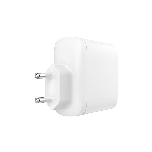 Charger 220V 2xUSB-C White PD 60W (PD 30W+PD30W)