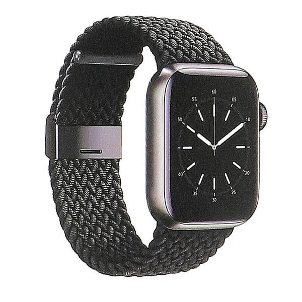 Watcharmbånd Flettet SORT Apple Watch 38/40/41mm