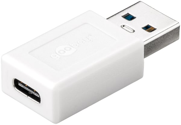 USB-adapter USB-A til USB-C™, hvid