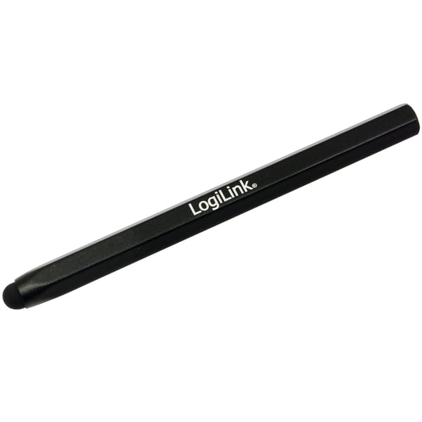 Touchscreen-stylus. Lavet af aluminium. Sort