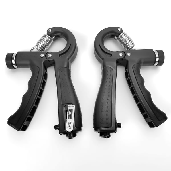 Håndgrepstrener med justerbar motstand 5-60 kg, 2-pakning Black