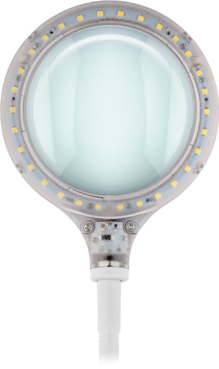 LED-forstørrelseslampe med stativ/klemme, 6 W