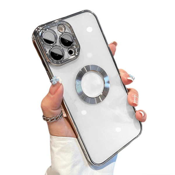 Telefoncover med kameralinsebeskyttelse Silver iPhone 14