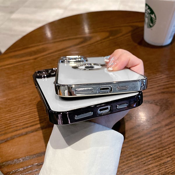 Telefondeksel med kameralinsedeksel Silver iPhone 14