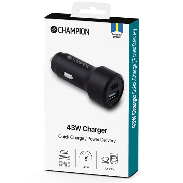 FastCharge QC/PD USB-lader Duo 43W