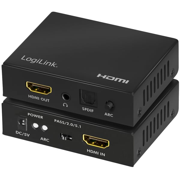 HDMI-äänenpoistolaite 2/5.1CH 4K ARC HDR SPDIF