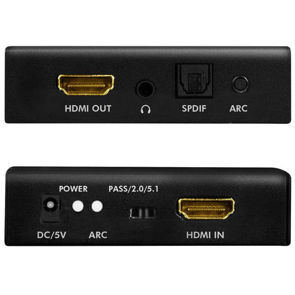 HDMI-äänenpoistolaite 2/5.1CH 4K ARC HDR SPDIF