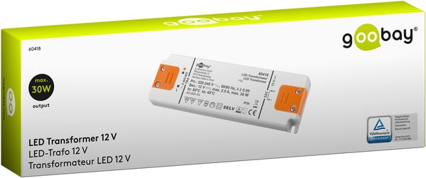 LED-transformator 12 V (DC) (DC), 30 W