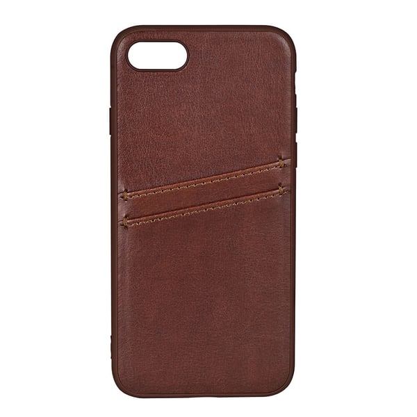 Mobilcover PU Brun - iPhone 7/8/SE