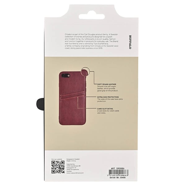 Mobilcover PU Brun - iPhone 7/8/SE