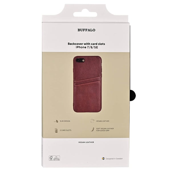 Mobilcover PU Brun - iPhone 7/8/SE
