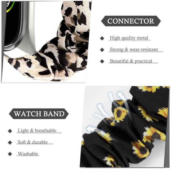 Stretchigt klockbandstyg MultiColor