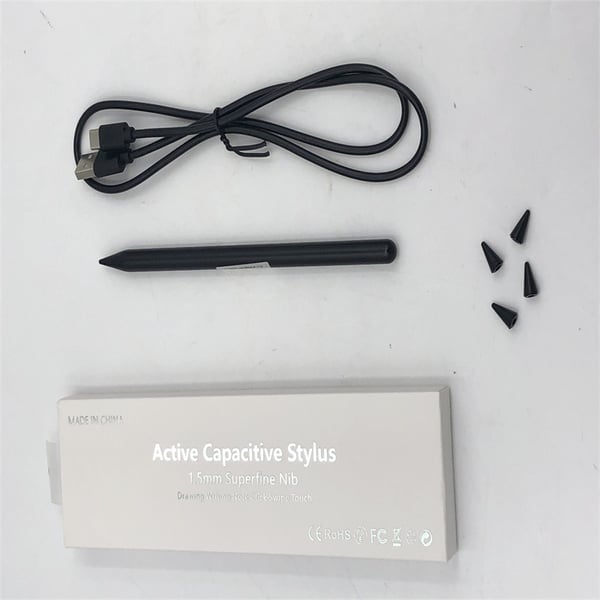 Stylus-kynä iPadille (2018 ja uudemmat) USB-C Black iPad