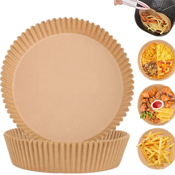 Air Fryer engangspapir for frityrkokere 50 stk Brun
