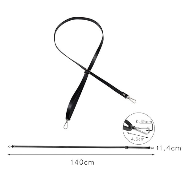 Utskifting av håndveske skulderstropp Black