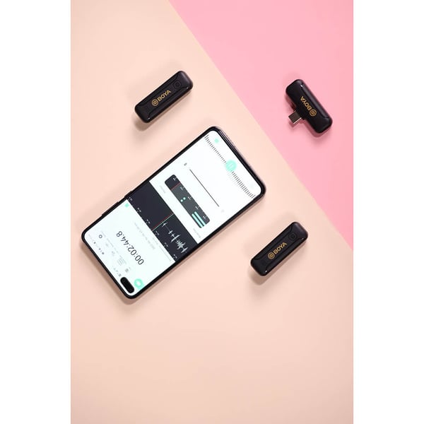 Trådløst Mikrofonsystem x2 BY-WM3 For Lightning