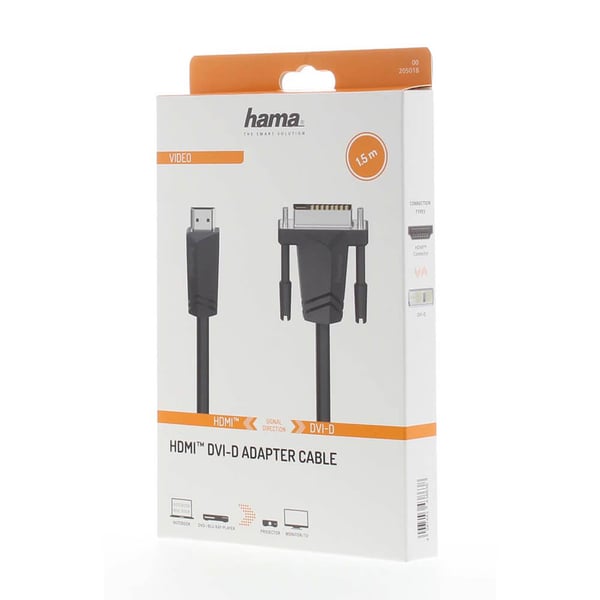 Cable HDMI to DVI/D Black 1.5m