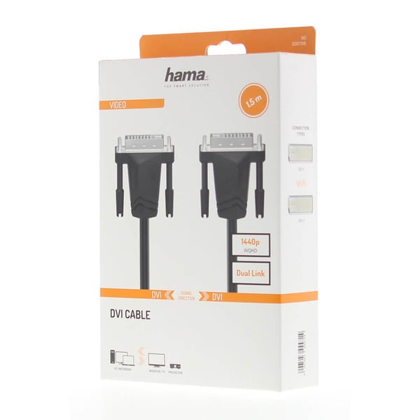 Kabel DVI 1440p Dual Link Svart 1.5m