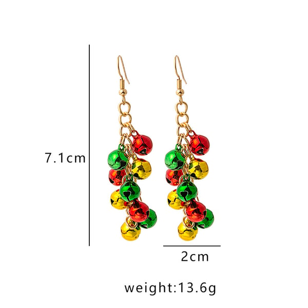 Jingle Bell, joulukorvakorut 1 pari MultiColor