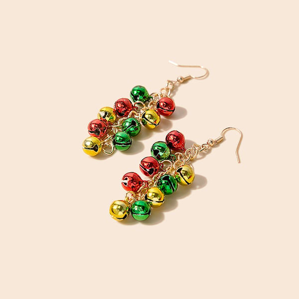 Jingle Bell, joulukorvakorut 1 pari MultiColor