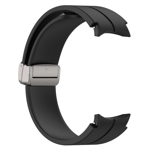 Silikonarmbånd med sammenleggbar spenne Black Samsung Galaxy watch5 pro S