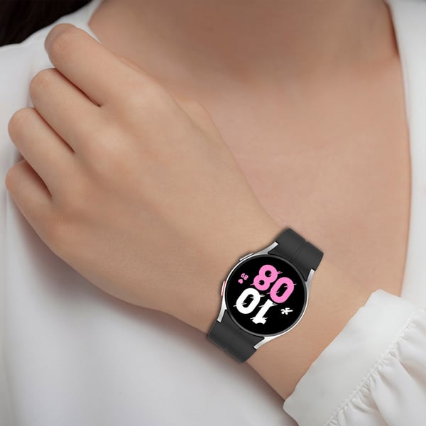 Silikonarmbånd med sammenleggbar spenne Black Samsung Galaxy watch5 pro S